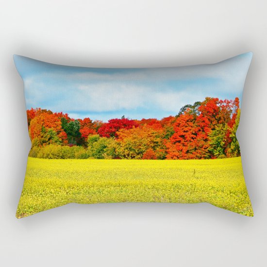 Fall Foliage Overload Rectangular Pillow