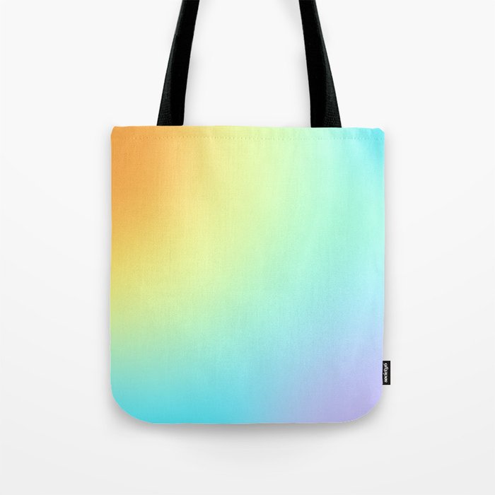 Unique Pastel Rainbow Gradient Tote Bag