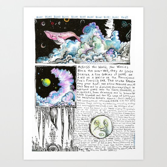 Nephocetacea Art Print