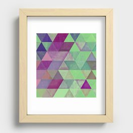 Triangles Recessed Framed Print