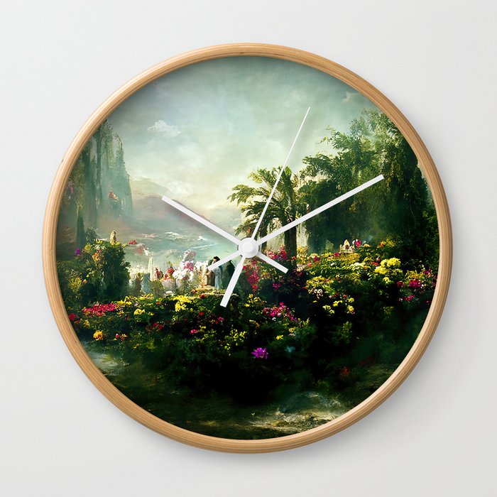 Garden of Eden Wall Clock