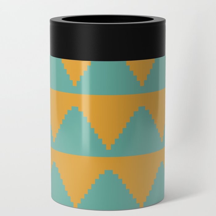 Geometric Pyramid Pattern IX Can Cooler