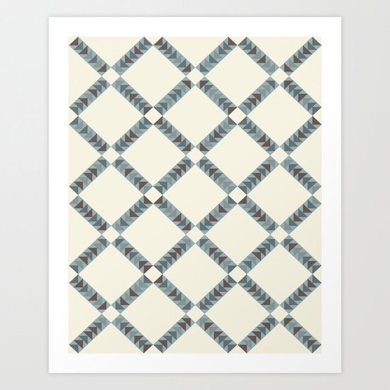 Navajo Winter Pattern Art Print