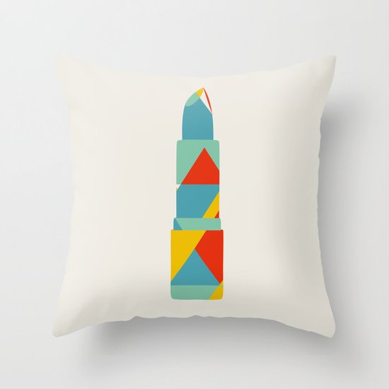 Lipstick Hues Throw Pillow