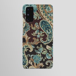 Granny's Terrific Turquoise Teal Paisley Chic Android Case