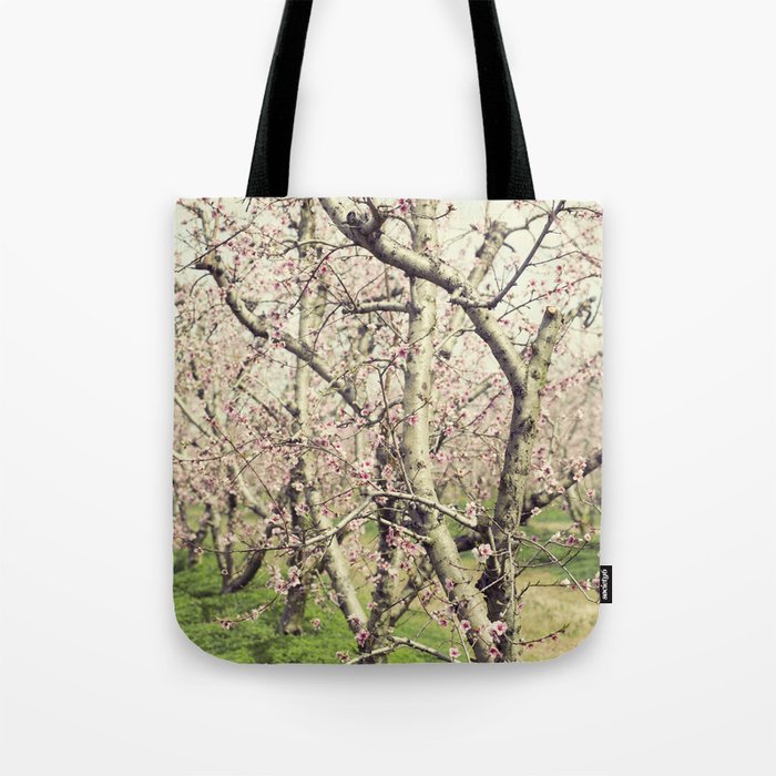 Peach Trees Tote Bag