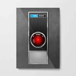 HAL 9000 Metal Print | Vector, Digital, Cameralens, Retrofuturism, Sciencefiction, Hal9000, Fanart, Graphicdesign, Spaceodyssey, Ai 