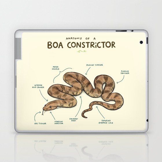 Anatomy of a Boa Constrictor Laptop & iPad Skin