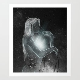 The light of your right peace. Art Print