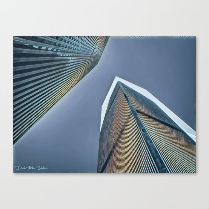Twin Towers - 9/07/01 - Graphic 2 Canvas Print