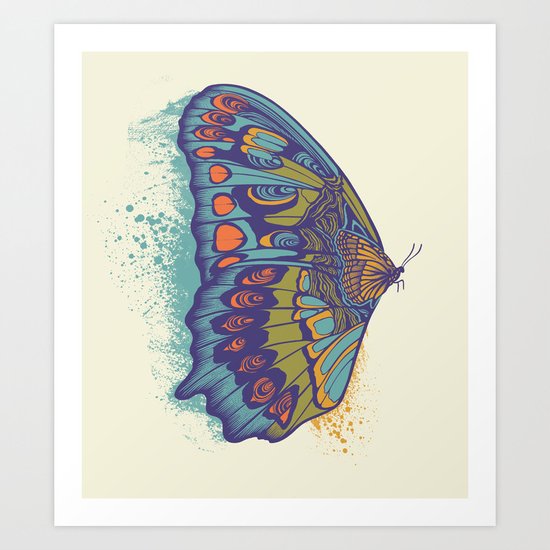 Butterfly Life Cycle Art Print