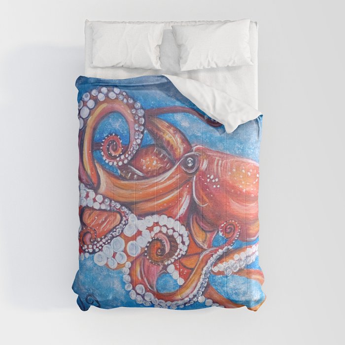 Colorful Octopus Comforter