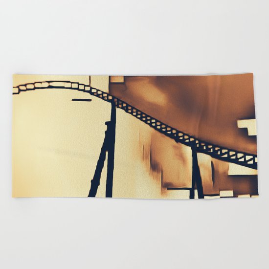 Roller Coaster Beach Towel