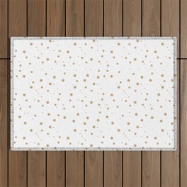 Zodiac Pattern White Astronomy Constellations Outdoor Rug