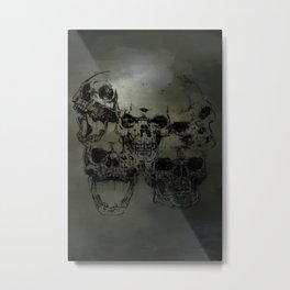 Dark abstract skull Metal Print | Abstractskull, Skullandcrossbone, Death, Darkskull, Skeleton, Abstract, Skull, Halloween, Dark, Bone 