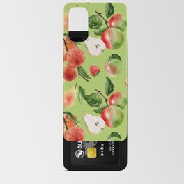 Trendy Summer Pattern with Apples, pears and peaches Android Card Case
