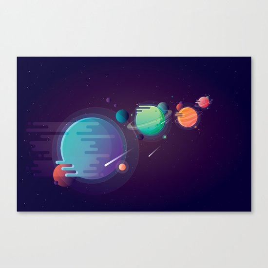 Alien Planets Canvas Print