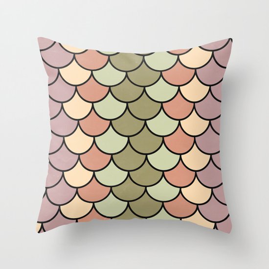 Beach Palette Throw Pillow