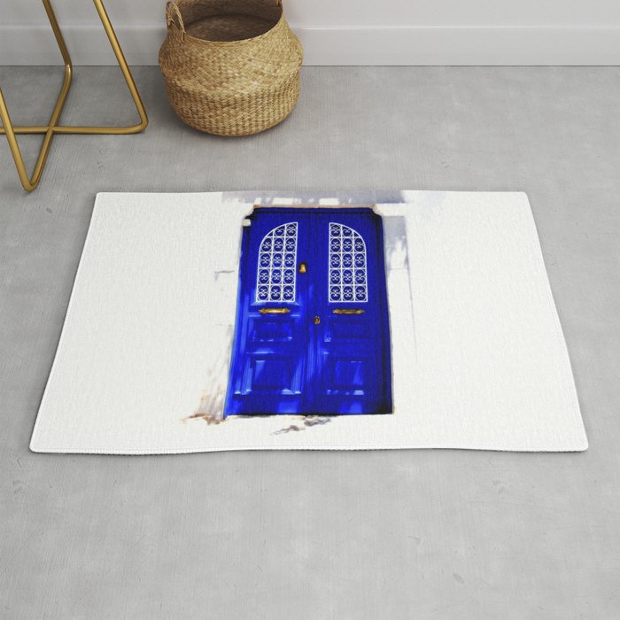 blue door Rug