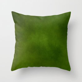 Green Color Velvet Throw Pillow