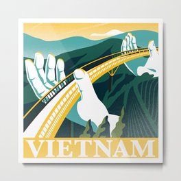 Travel Poster - Da Nang Metal Print