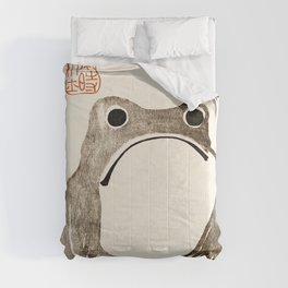 Unimpressed Frog Meika Gafu by Matsumoto Hoji 1814 - Frog Comforter
