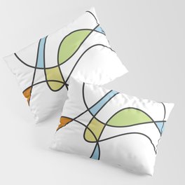 Mid Century Modern Abstract Design Pillow Sham