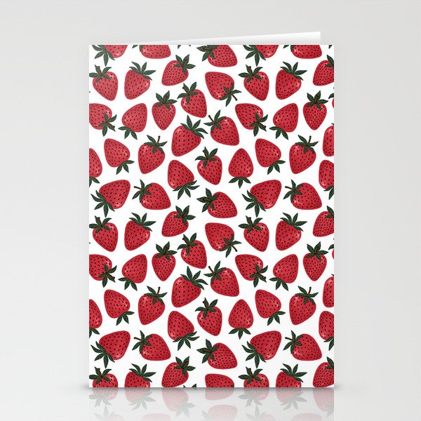 Strawberries Stationery Cards
