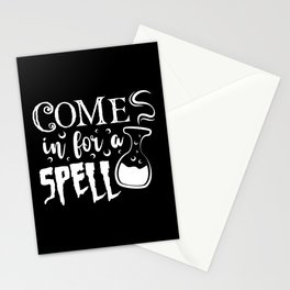Come In For A Spell Spooky Halloween Cool Stationery Card