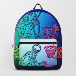 Basketball - Multicolor Backpack | Fast, Graphicdesign, Human, Global, Digital, Basketball, Sport, Hit, Breath, Shut 