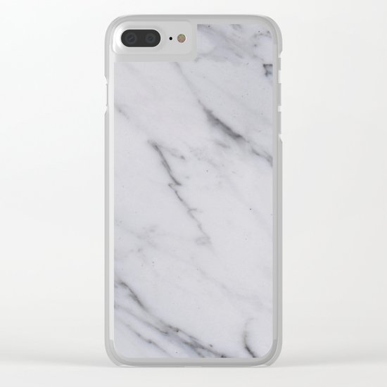 Classic Marble Clear iPhone Case