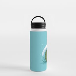 Axolotl on a Mossball Water Bottle