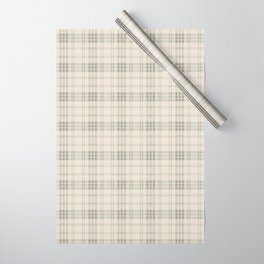Cream Plaid  Wrapping Paper