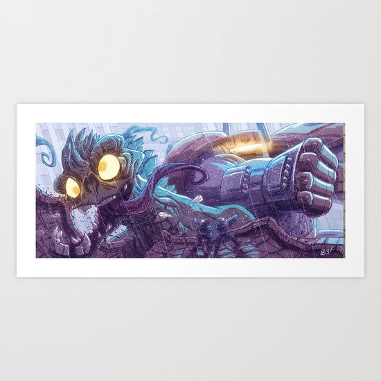 Kill All The Monsters! Art Print