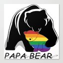 Papa Bear Gay Leinwanddruck