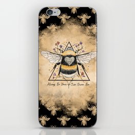 Gold Bee Art iPhone Skin