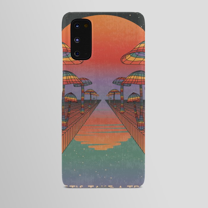 Rainbow - Magic Mushroom - Take A Trip - Psychedelic Art Android Case