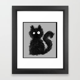 Furry Cat Framed Art Print