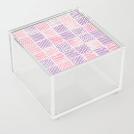 Lilac Bubble Gum Pink Distress Block Acrylic Box