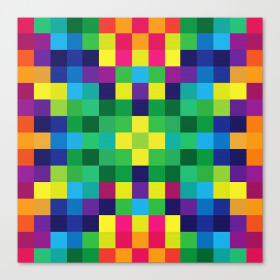 Colorful Geometric Background II Canvas Print
