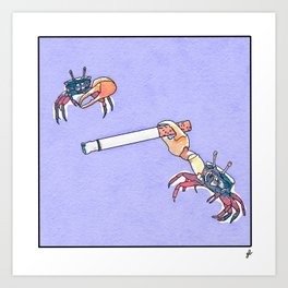 Nasty Crabits Art Print