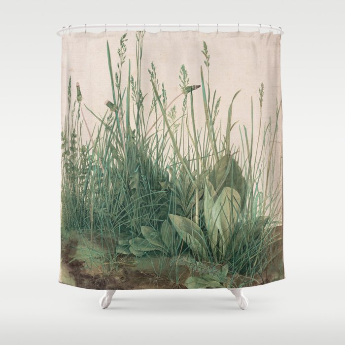 Albrecht Durer - The Large Piece of Turf Shower Curtain
