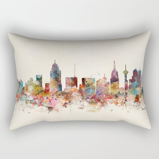 san antonio texas skyline Rectangular Pillow
