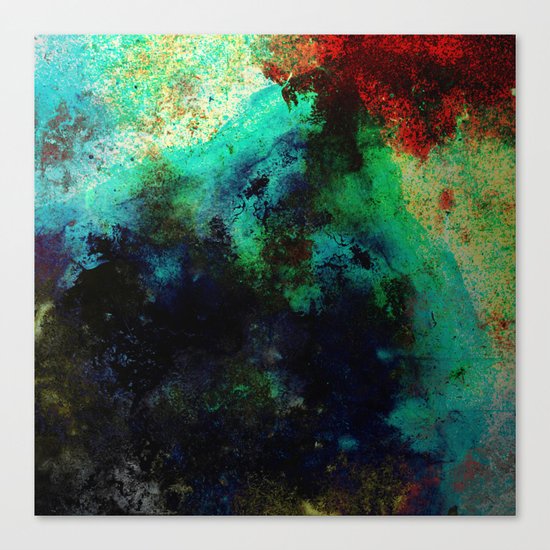 The Life In Your Veins - Abstract, acrylic, textured painting Canvas Print