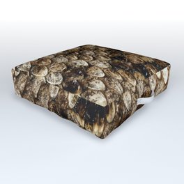 Faux Rattlesnake Skin Design Outdoor Floor Cushion