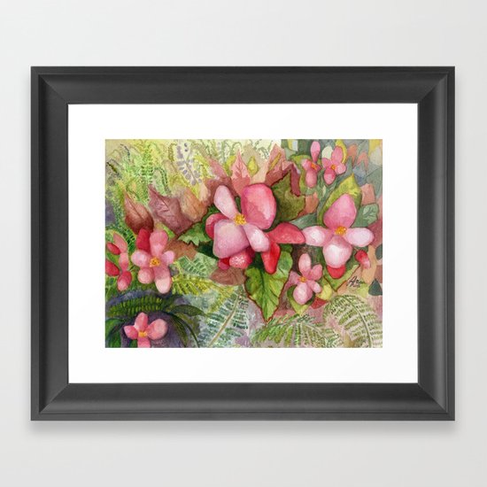 Begonia Beauty Framed Art Print
