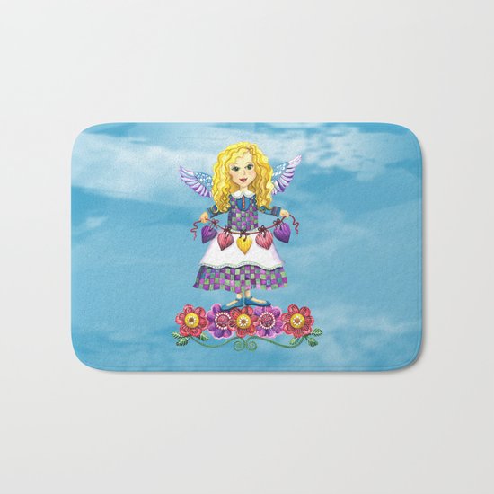 Angel Love (Turquoise) Bath Mat