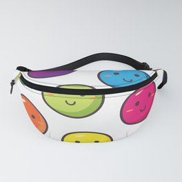 Rainbow Color Smiley Faces Fanny Pack