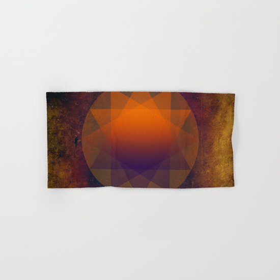 Merkaba, Abstract Geometric Shapes Hand & Bath Towel