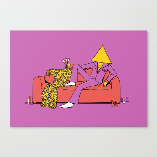 Love Triangle Canvas Print